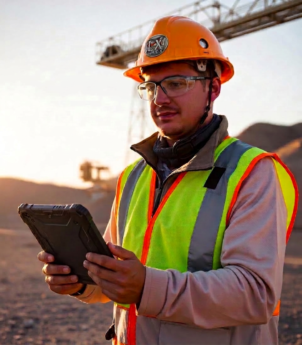 Lurid X drone operator at an Arizona industrial site
